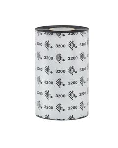 Zebra ZipShip 3200, Thermal Transfer, Color ribbon: WAX | RESIN, width: 60mm, Lenght: 450 meters, Roll inner core: 25.4mm, Color: Black | 03200BK06045