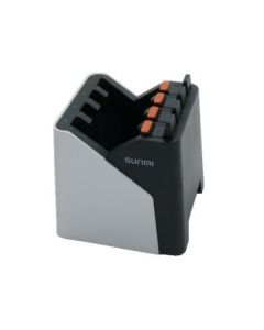  Sunmi 4-Slot Battery Charging Station, Charges: 4x Batteries, Fits for: L2s | L2H batteries, Incl.: Power Supply