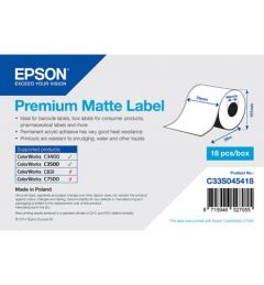 Epson Label Roll, Normal Paper, Width: 76mm, Length 35m