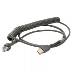 Zebra USB-kabel, 2,8 m, Opviklet