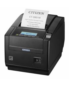Citizen CT-S801III, receipt printer, 203DPI | direct thermal, cutter, Printer connection: USB-B, incl.: power supply | CTS801IIIS3NEBPXX