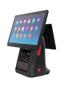 iMin D4 Pro, Android POS-System, Size: 15.6", Customer display: 10" | 1280x800, 80mm receipt printer, USB-A, USB-C, Bluetooth, Ethernet and WiFi