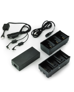Zebra dual battery charger, 3 slots, charges up to 6 batteries, incl.: power supply, fits for: ZQ610 Plus, ZQ620 Plus, ZQ630 Plus, ZQ610 Plus HC, ZQ620 Plus HC, ZQ610, ZQ620, ZQ630, ZQ610 HC, ZQ620 HC, QLn220, QLn320, QLn420, QLn220 HC, QLn320 HC, ZQ510, 