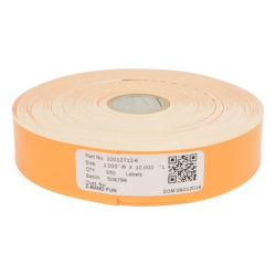 Zebra Z-Band Fun, Direct Thermal Wristband, Polypropylene, Roll inner core: 25.4mm, Dimensions WxH: 25.4x254mm, 350 Wristband/roll, Blackmark, Color: Orange