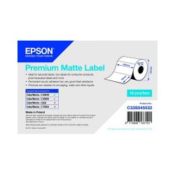 Epson etiketrulle, normalt papir | Premium coated, 102x76mm