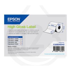 Epson label roll, normal paper, glossy, 76x51mm, Diameter: 101mm, Inner Core: 46mm, Label per Roll: 610  | C33S045542