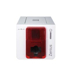 Evolis Zenius Expert, Single Sided, USB, Ethernet, MSR, Card-Printer, Red
